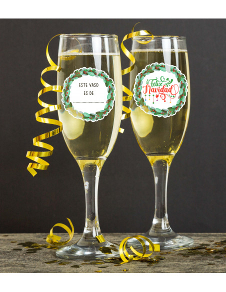 copy of STIKERS ETIQUETAS VASOS COPA NAVIDAD