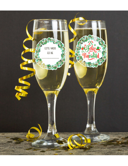 copy of STIKERS ETIQUETAS VASOS COPA NAVIDAD