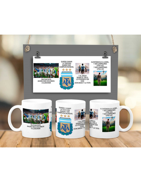 Plantilla Tazas Muchachos Argentina