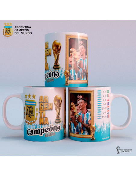 Argentina Campeón del Mundo Qatar 2022 -Tazas