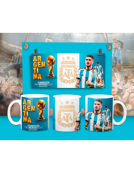 Argentina Campeón del Mundo Qatar 2022 -Tazas 2