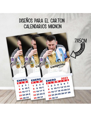 Cartones para calendario mignon...