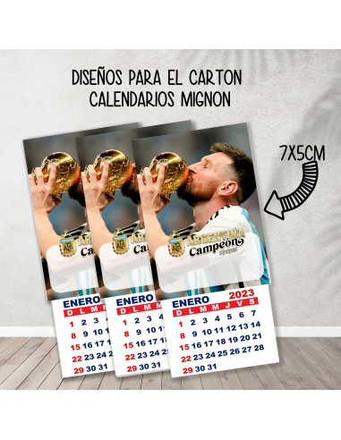 Cartones para calendario mignon...