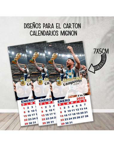 Cartones para calendario mignon...