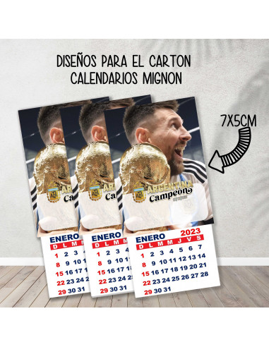 Cartones para calendario mignon...