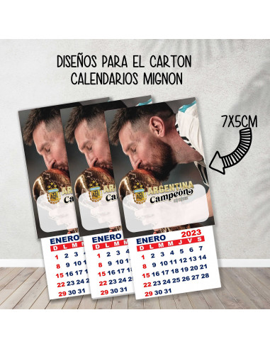 Cartones para calendario mignon...