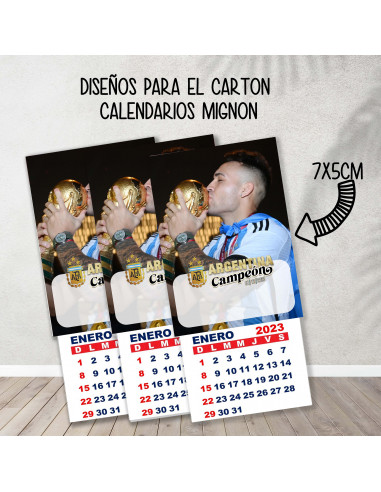 Cartones para calendario mignon...