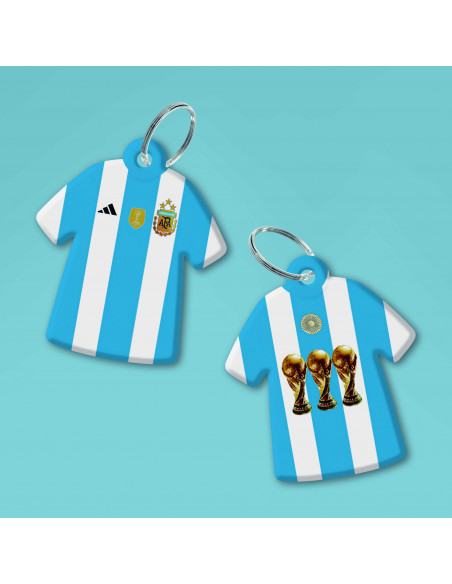 Llaveros camiseta Argentina Campeón 2022