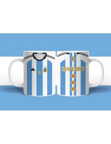 Taza Camiseta Argentina Campeón 2022
