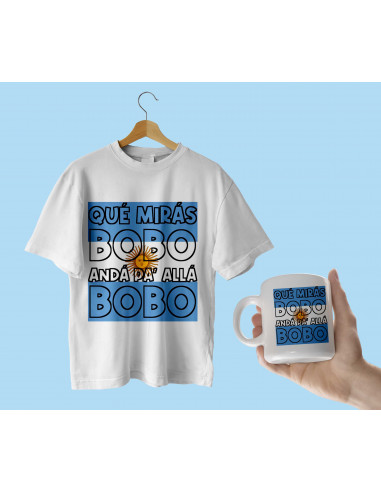 Remera taza que mira bobo Remera taza que mira bobo