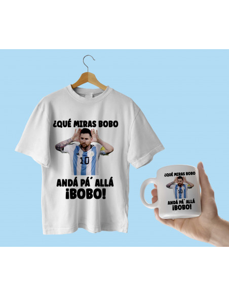 Remera taza que mira bobo