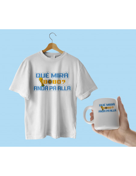 Remera taza que mira bobo