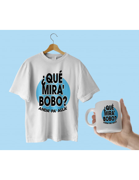 Remera taza que mira bobo
