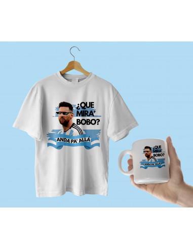 Remera taza que mira bobo Remera taza que mira bobo