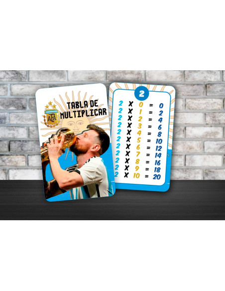 TABLA DE MULTIPLICAR Y ABECEDARIO ARGENTINA CAMPEON