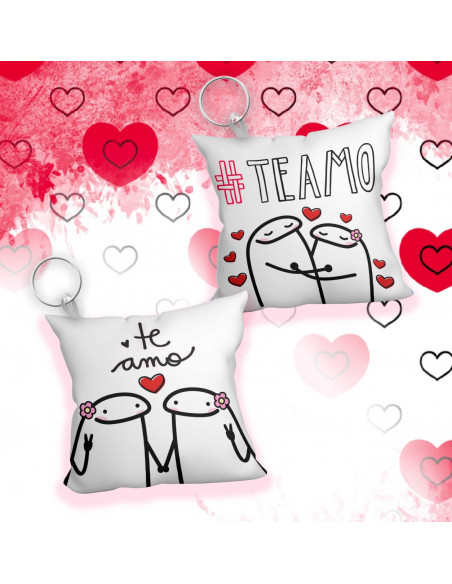 Llavero almohadita SAN VALENTIN AMOR
