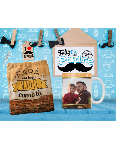 DIA DEL PADRE BOLSAS + TAZA FOTO