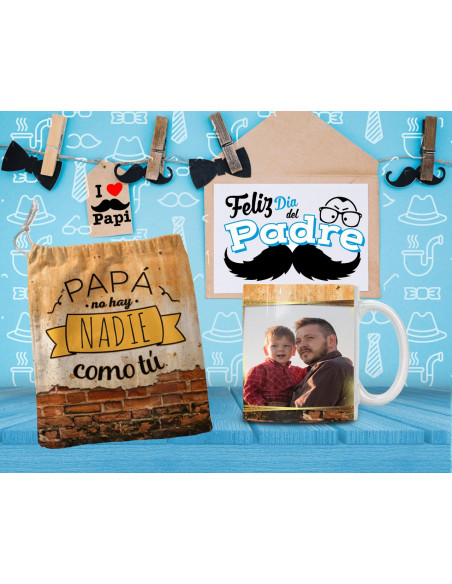 DIA DEL PADRE BOLSAS + TAZA FOTO
