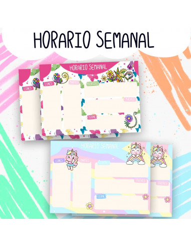 HORARIO SEMANAL PACK 3 HORARIO SEMANAL PACK 3