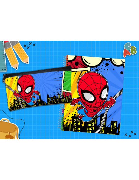 CARTUCHERA + TAPA CUADERNO PACK 3