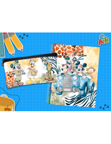 CARTUCHERA + TAPA CUADERNO PACK 3