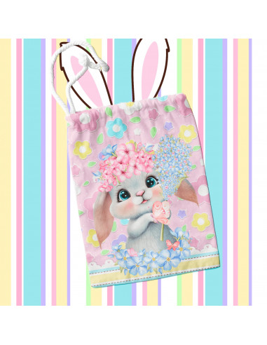 TAZA +BOLSITAS PASCUA DULCE DIBUJITOS...