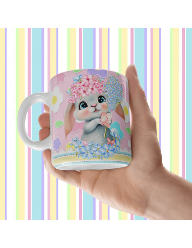 TAZA +BOLSITAS PASCUA DULCE DIBUJITOS...