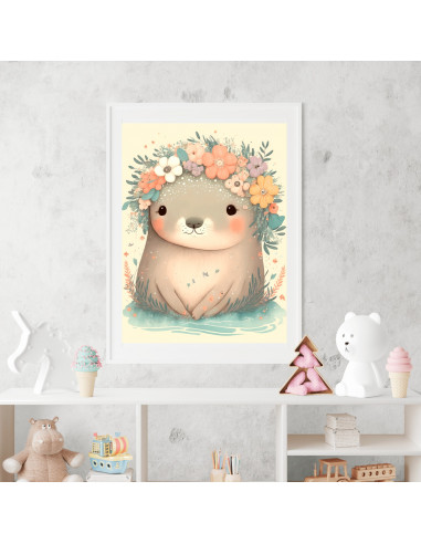 Cuadros animalitos florales pack 2 Cuadros animalitos florales pack 2