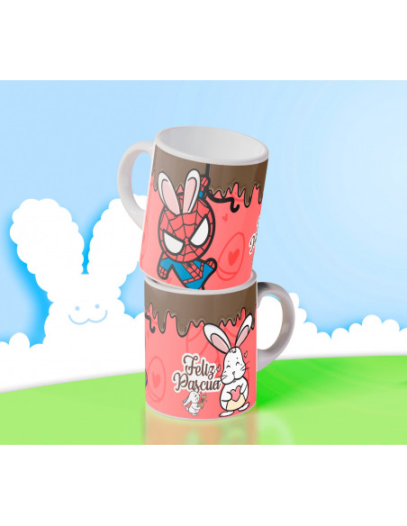 TAZAS PERSONAJES PASCUA