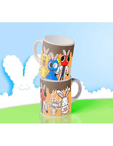 TAZAS PERSONAJES PASCUA