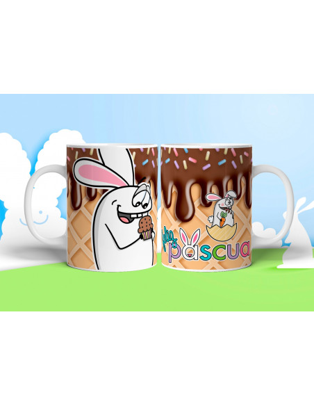 TAZA +BOLSITAS PASCUA FLORK