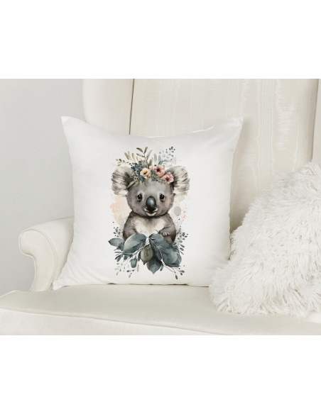Almohadones Animales Floreados Acuarela