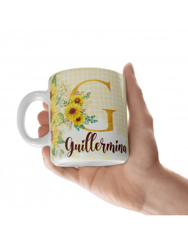 Iniciales Amarillo Margaritas