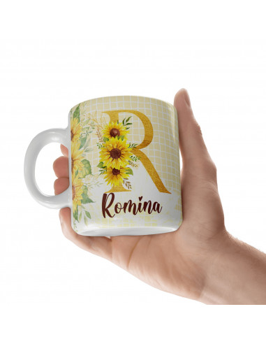 Iniciales Amarillo Margaritas