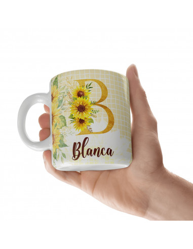 Iniciales Amarillo Margaritas