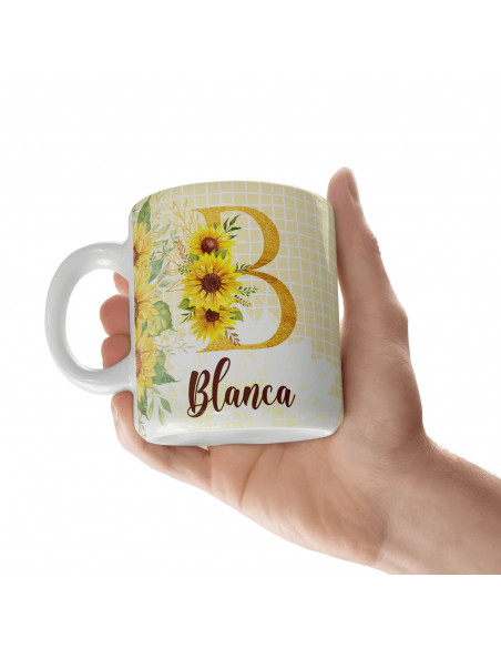 Iniciales Amarillo Margaritas