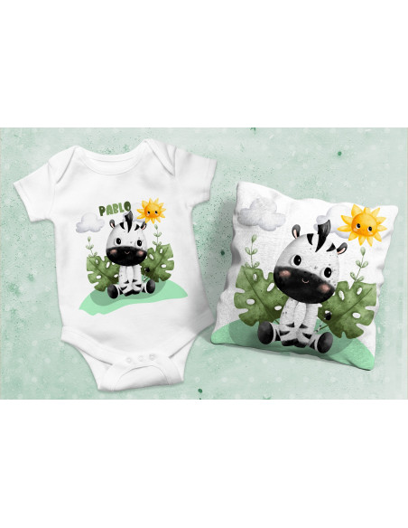 Body Almohadón Animalitos Selva + Clipart