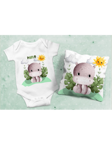 Body Almohadón Animalitos Selva + Clipart