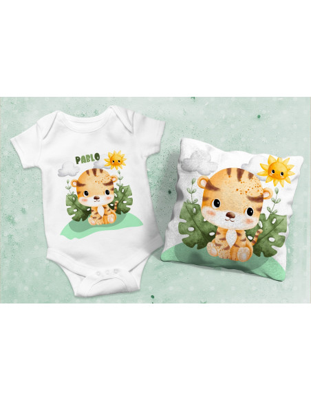 Body Almohadón Animalitos Selva + Clipart