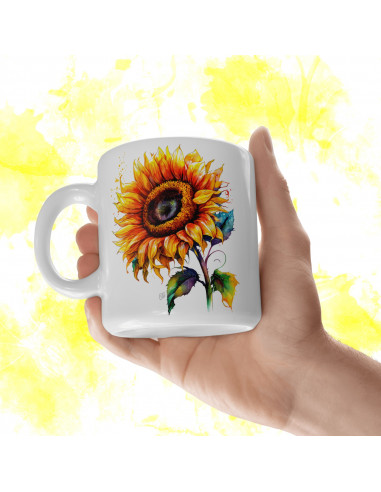 Tazas Girasoles + 25 Cliparts