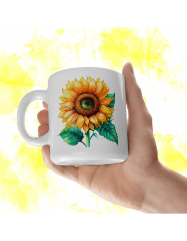 Tazas Girasoles + 25 Cliparts