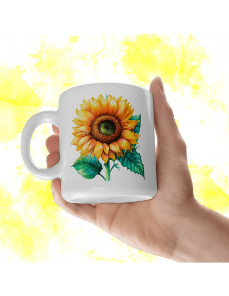 Tazas Girasoles + 25 Cliparts
