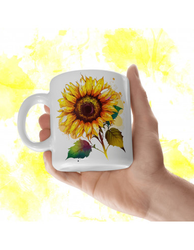 Tazas Girasoles + 25 Cliparts
