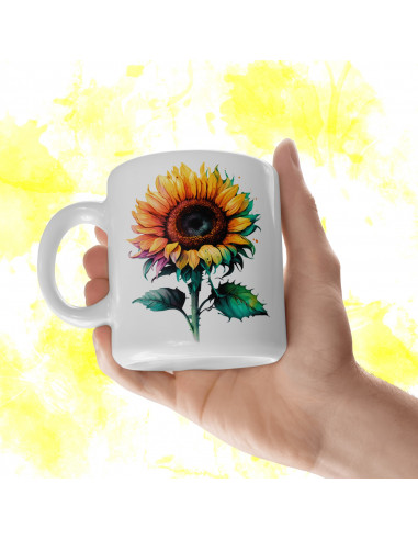 Tazas Girasoles + 25 Cliparts