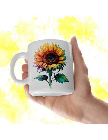 Tazas Girasoles + 25 Cliparts