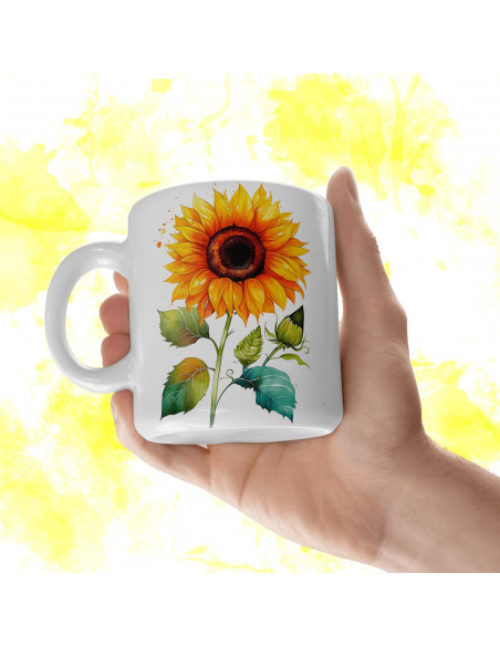 Tazas Girasoles + 25 Cliparts