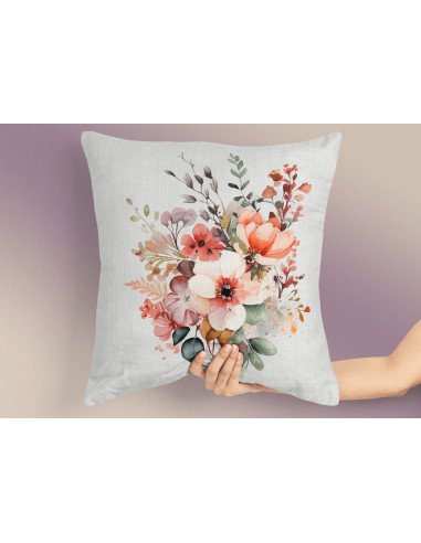 Almohadones Flores Acuarela Almohadones Flores Acuarela