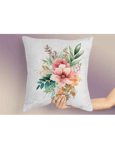 Almohadones Flores Acuarela Almohadones Flores Acuarela