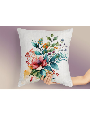 Almohadones Flores Acuarela Almohadones Flores Acuarela