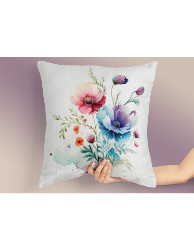 Almohadones Flores Acuarela Almohadones Flores Acuarela